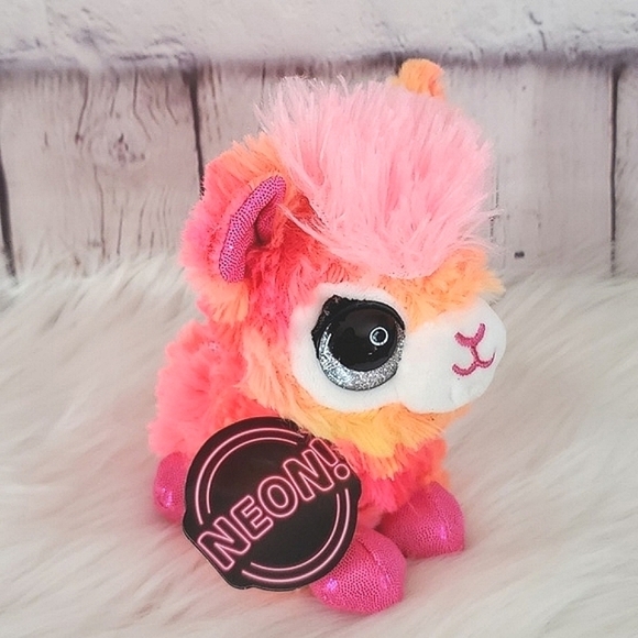 🆕️NWT Zuru Coco Surprise Neon Juno Orange Llama Plush Stuffed Animal Toy - Picture 3 of 15